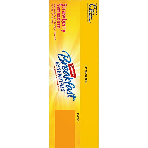 Image 4 of Carnation Breakfast Essentials Strawberry Sensation Complete Nutritional Drink 10 Count 1.26 oz (Pack of 5)
