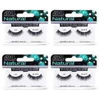 Thumbnail for Image 2 of Ardell Natural False Eyelashes 131 Black - Soft & Wispy Volume Strip Lashes, 4 Pack