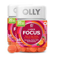 Thumbnail for Image 2 of 36 Count (Pack of 2) for the product OLLY Laser Focus Gummy Supplement 36 Count