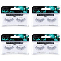 Thumbnail for Image 1 of Default Title for the product Ardell Natural Lashes False Eyelashes Beauties - Black, Full Volume, Lightweight, Reusable Strip Lashes for Natural Look, 4 Pack