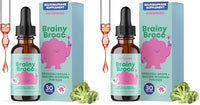 Thumbnail for Image 2 of 1 Fl Oz (Pack of 2) for the product JoySpring Sulforaphane for Kids, BrainyBrocc Broccoli Seed Drops, 30 Ct
