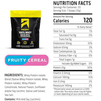 Thumbnail for Image 3 of Ascent 100% Whey Protein Powder, Fruity Cereal, 1.7 lb, Daily Protein
