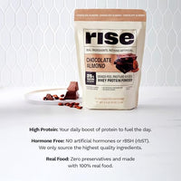 Thumbnail for Image 4 of Rise Grass-Fed Whey Protein Powder - Chocolate | 25g Protein (Single Serving, 1 Pack)