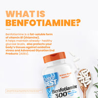 Thumbnail for Doctor's Best Benfotiamine 300 mg Veg Capsules