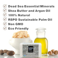 Thumbnail for Image 4 of One With Nature Dead Sea Salt Soap Bar 4oz 3-Pack