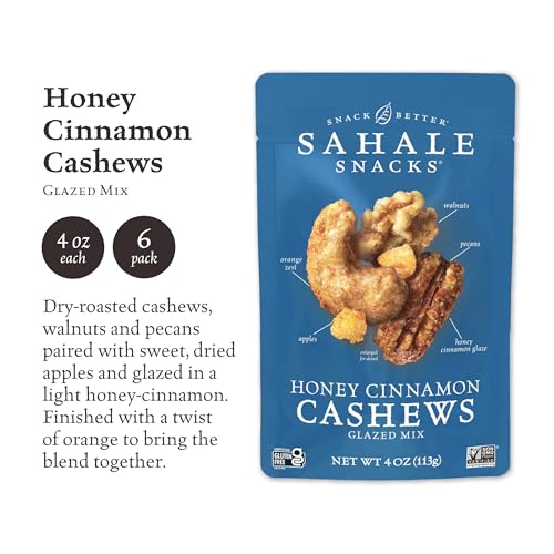 Image 2 of Sahale Snacks Honey Cinnamon Cashews Glazed Mix, 4 Ounce (Pack of 6)