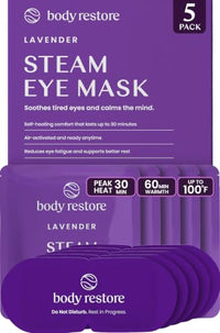 Thumbnail for Image 4 of Lavender 5 Pack for the product Body Restore Heated Eye Mask Warm Compress for Dry Eyes