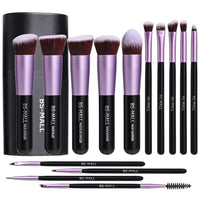 Thumbnail for Image 1 of Purple for the product BS-MALL Makeup Brushes 14 Pcs Brush Set