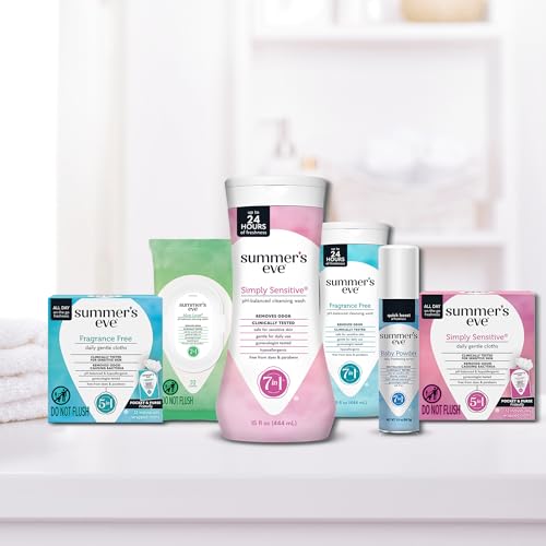Image 6 of Summer's Eve Gentle Feminine Wipes Simply Sensitive 32 Count 4 Pk