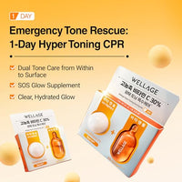 Thumbnail for Image 4 of WELLAGE Hyper Toning One Day Kit 2ea, Vitamin C 30% and Glutathione
