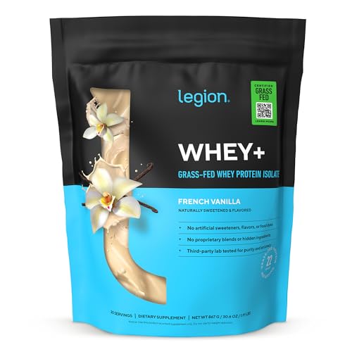 Image 2 of French Vanilla / 30 Servings (Pack of 1) for the product Legion Whey+ Protein Isolate Grass Fed