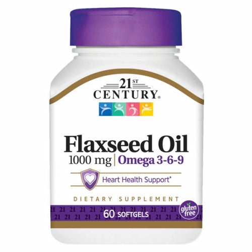 21st Century Flaxseed Oil 1000 mg 60 Softgels