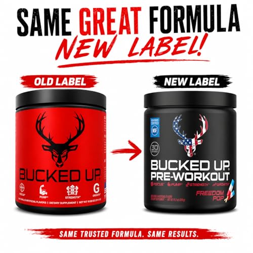 Image 3 of Bucked Up Pre Workout Freedom Pop 30 Servings