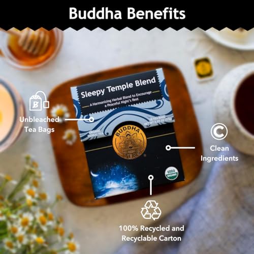 Image 5 of Buddha Teas Organic Sleepy Temple Blend Herbal Tea, Caffeine Free