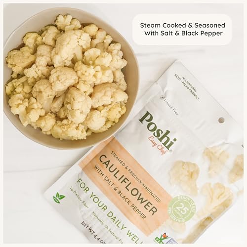 Image 4 of Poshi Marinated Cauliflower Florets Salt & Pepper 6-Pack 4.4 oz