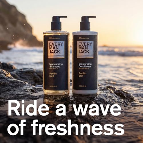 Image 2 of Every Man Jack Shampoo & Conditioner Set for Men, Pacific Surf, 2pk