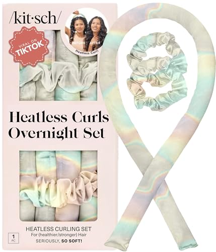 Image 1 of Default Title for the product Kitsch Satin Heatless Curls Overnight Set - Aura