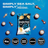 Thumbnail for Image 3 of popchips Sea Salt Potato Chips 5 oz Bags Pack of 5