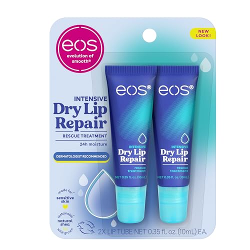 Image 1 of Strawberry / 0.35 Fl Oz (Pack of 2) for the product eos The Hero Lip Repair- Strawberry Extract, for Dry Skin, 0.35 oz, 2-Pack