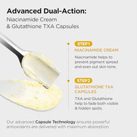 Thumbnail for Image 5 of PURCELL TXA Capsule Cream with 5% Tranexamic Acid + 5% Niacinamide – L-Glutathione Antioxidant Moisturizer for Even-Toned Skin, Reduces Dullness & Uneven Skin Tone, All Skin Types (2.71 fl oz / 80ml)