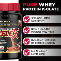 Thumbnail for Image 3 of ALLMAX ISOFLEX Whey Protein Isolate, Chocolate, 2 lb