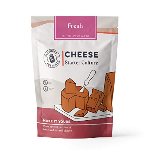 Image 1 of Default Title for the product Cultures For Health Fresh Cheese Starter Culture | 4 Direct-Set Mesophilic Packets & 2 Vegetable Rennet Tablets