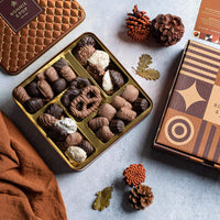 Thumbnail for Chocolate Gift Basket, Candy Food Arrangement Platter, Gourmet Snack Box, Holiday Present Idea, Corporate Him & Her, Men Women Sympathy Family Parties & Get Well- Bonnie & Pop