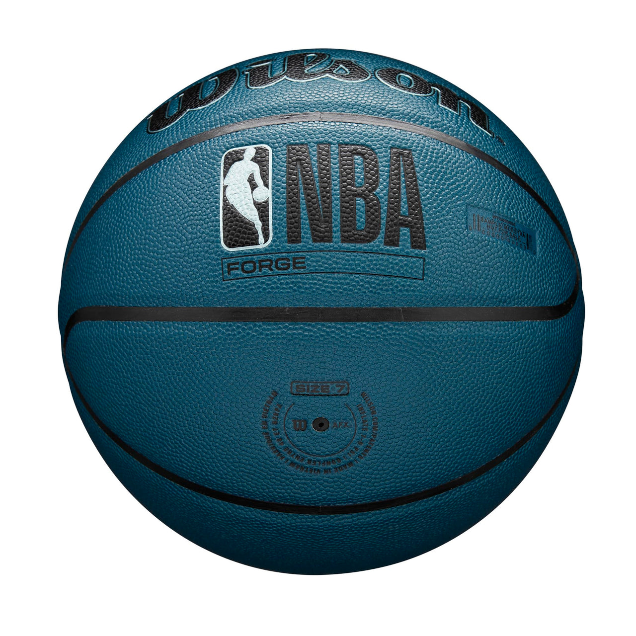 WILSON NBA Forge Indoor/Outdoor Basketball - Teal, Size 6-28.5"