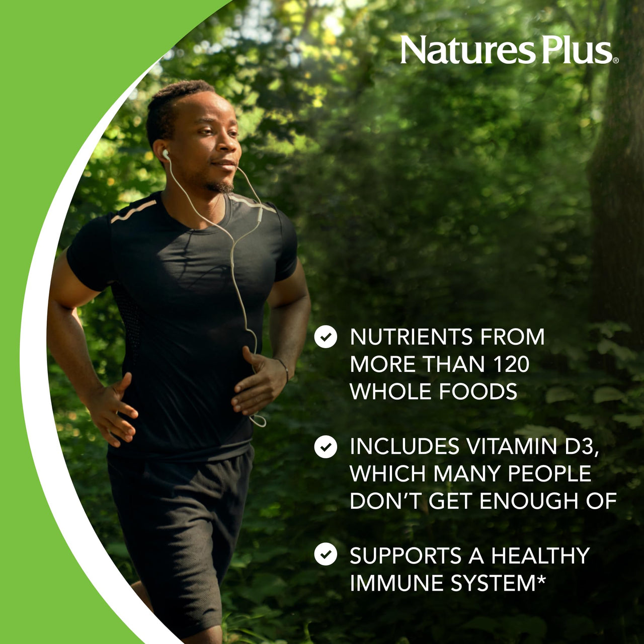 NaturesPlus Source of Life GOLD Drink Mix, Tropical Fruit Flavor - 1.2 lb - Multi-Vitamin Supplement - Blood, Bone & Immune Support - Gluten Free - 30 Servings