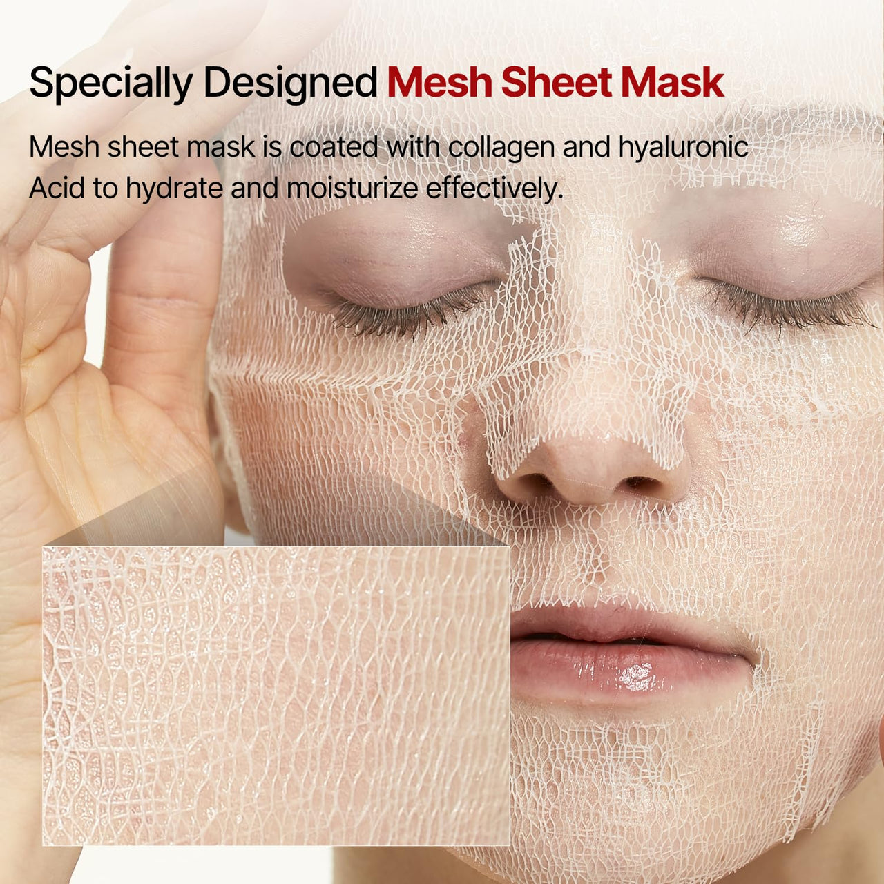 MEDITHERAPY Wrinkle-fit Mask + Facial Roller, Collagen Mask, Lifting Sagging Skin, Hydrating, Improving Elasticity, Glass Skin, Korean Skincare