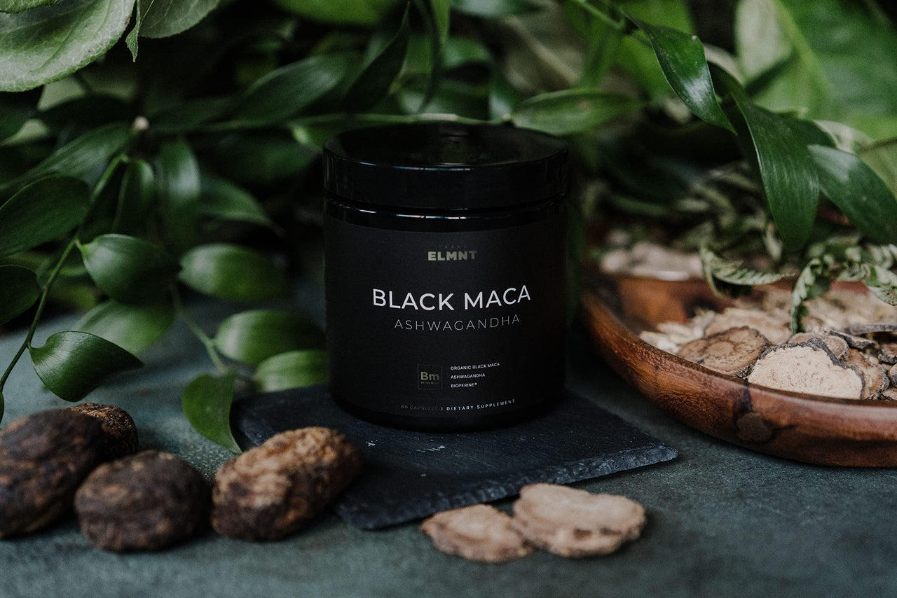 40,000mg 40x Strength Organic Black Maca Root w. Ashwagandha - #1 Highest Potency Black Maca Root Capsules for Men Supplement 40:1 Extract - 100% Pure Maca Peruana, Maca Powder Pills, Gelatinized