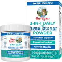 Thumbnail for MARYRUTH'S 3-in-1 Gas & Bloat Probiotic Powder | Probiotics for Normal Digestive Function | Probiotics for Women & Men | Prebiotics & Postbiotics | 60 Billion CFU | 23 Unique Strains | 0.5 oz