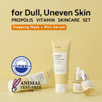 Thumbnail for iUNIK Propolis Edition Skincare Set (Sleeping Mask 2.02 fl.oz. & Mini Serum 0.51 fl.oz.) - Featuring Propolis and Buckthorn Fruit Extracts to Infuse and Revitalize Skin with Moisture and Vitamins