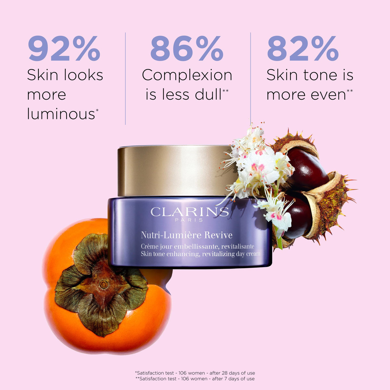 Clarins Nutri-Lumière Revive Day Cream | 2-In-1 Anti-Aging and Skin Tone Enhancing Moisturizer | Nourishes,Revitalizes and Illuminates Nutrient-Depleted,Mature Skin | Targets Sallowness | 1.7 Ounces