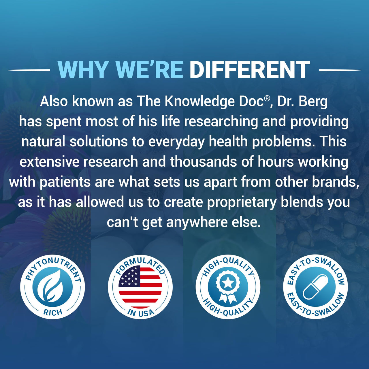 Dr. Berg Emergency Immune Support w/Echinacea - Potent Blend of Herbal Extracts (Warning: Strong Herbal Smells) - Immune Support Supplement Includes 2,000 IUs of Vitamin D & 10mg of Zinc - 60 Tablets