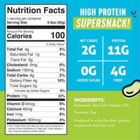 Thumbnail for The Only Bean Crunchy Dry Roasted Edamame Snacks (Sea Salt), Healthy High Protein(11g) Keto Food, Low Carb Gluten Free Office Vegan Food 100 Calorie Snack Pack, 0.9oz 10 Pack