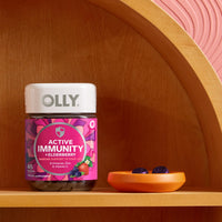 Thumbnail for OLLY Immunity Gummy, Immune Support, Elderberry, Zinc, Vitamin C, Supplement, Berry Flavor, 15 Day Supply - 45 Count
