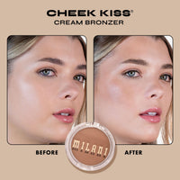 Thumbnail for Milani Cheek Kiss Cream Bronzer, 110 - Hey Honey, Vegan & Cruelty-Free, Made in Korea, Lightweight Glow, Soft Matte Finish
