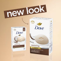 Thumbnail for Dove Beauty Bar Soap Restoring Coconut & Cocoa Butter 6 Count for Restored Skin, Nourishes Skin 3.75 oz