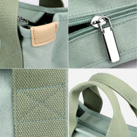 Thumbnail for Small Tote Bag with Zipper Tote Bag for Women Canvas Crossbody Bag Shoulder Bag Satchel Hobo Bag Messenger Bag 2025