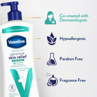 Thumbnail for Vaseline Intensive Care Body Lotion 4 Pack Sensitive Skin Relief For Dry Skin With Colloidal Oatmeal and Ultra-Hydrating Lipids 20.3 oz