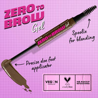 Thumbnail for NYX PROFESSIONAL MAKEUP Zero to Brow, Longwear Eyebrow Gel, Chocolate