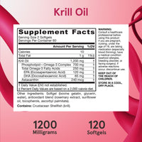 Thumbnail for Jarrow Formulas Krill Oil - Phospholipid Omega-3 Complex with Astaxanthin - 120 Softgels - 60 Servings - Supports Lipid Management, Metabolism, Brain & Heart Health - EPA & DHA - Gluten Free - Non-GMO