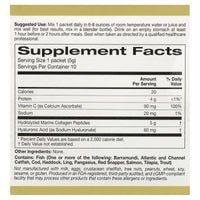 Thumbnail for California Gold Nutrition CollagenUP®, Hydrolyzed Marine Collagen Peptides with Hyaluronic Acid and Vitamin C, Unflavored, 10 Packets, 0.18 oz (5 g) Each
