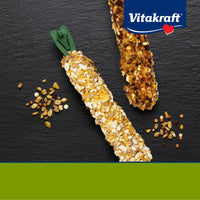 Thumbnail for Vitakraft Crunch Sticks Treat Variety Pack for Rabbits and Guinea Pigs with Triple-Baked Wood Chew Center Seeds Grains Honey and Fruit for Texture Flavor Enrichment and Long-Lasting Chewing Enjoyment
