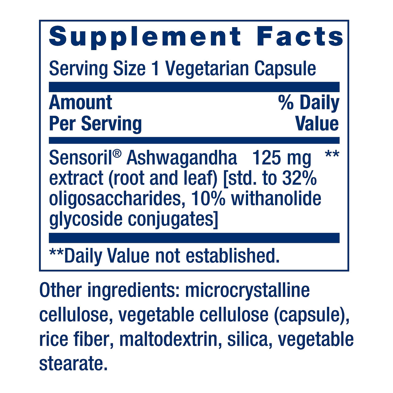 Life Extension Optimized Ashwagandha - Stress Management Supplement for a Healthy Stress Response, Focus, Memory, Stress Relief - Vegetarian, Gluten-Free, Non-GMO, 60 Capsules