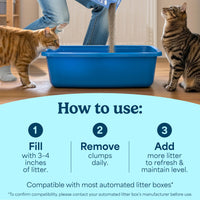 Thumbnail for Fresh Step Clumping Cat Litter, Multi-Cat, Long Lasting Odor Control Kitty Litter with Activated Charcoal, Low Dust Formula, 14 lb