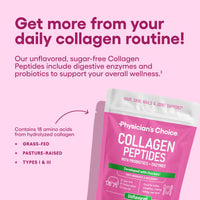 Thumbnail for Physician's CHOICE Collagen Peptides - Hydrolyzed Protein Powder for Hair, Skin, Joints - Grass Fed, Non-GMO