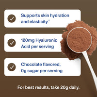 Thumbnail for Vital Proteins Collagen Peptides Advanced, Hydrolyzed Peptides with Hyaluronic Acid and Vitamin C - Chocolate Flavor Powder, 24.7oz