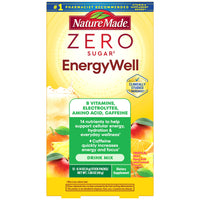 Thumbnail for Nature Made Zero Sugar EnergyWell Drink Mix, Caffeine, B Vitamins and Electrolytes Powder, Energy & Hydration Support, 12 Sugar Free Drink Mix Packets, 12 Day Supply